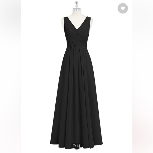 Azazie Flora Dress - Black - Picture 4 of 4